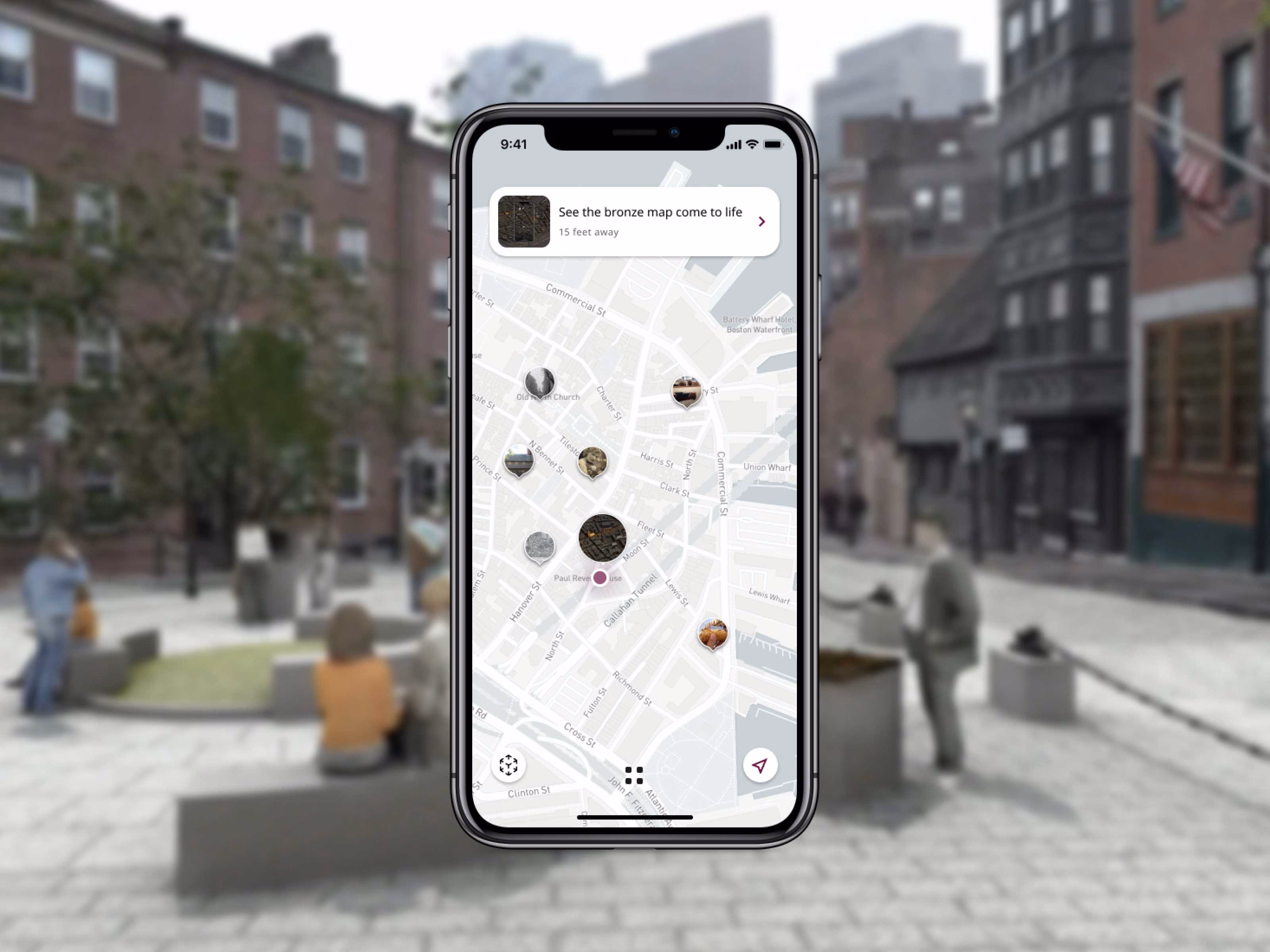 Discover stories by exploring the neighbourhood map
