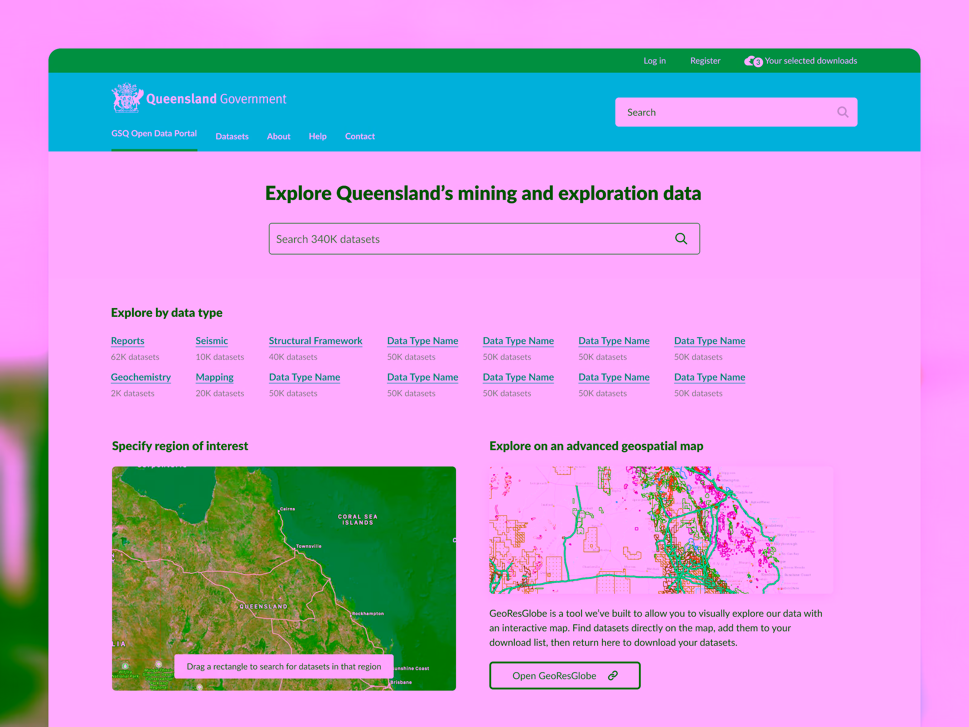 GSQ Open Data Portal — bridging the gap between scientists and industry