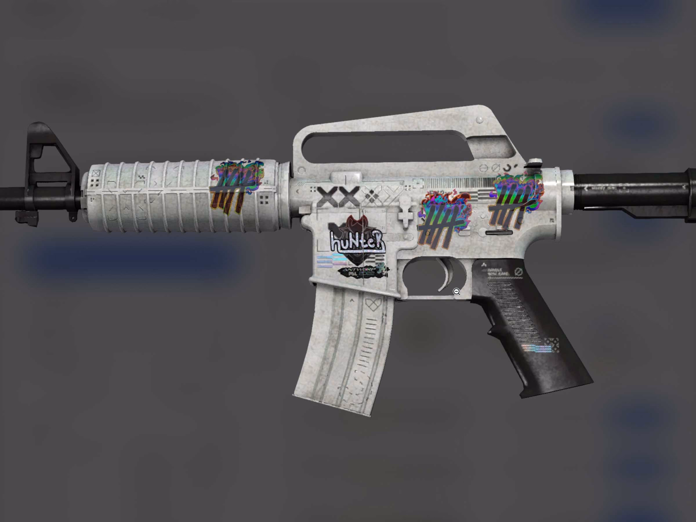 Immersive full-viewport gallery for inspecting skins