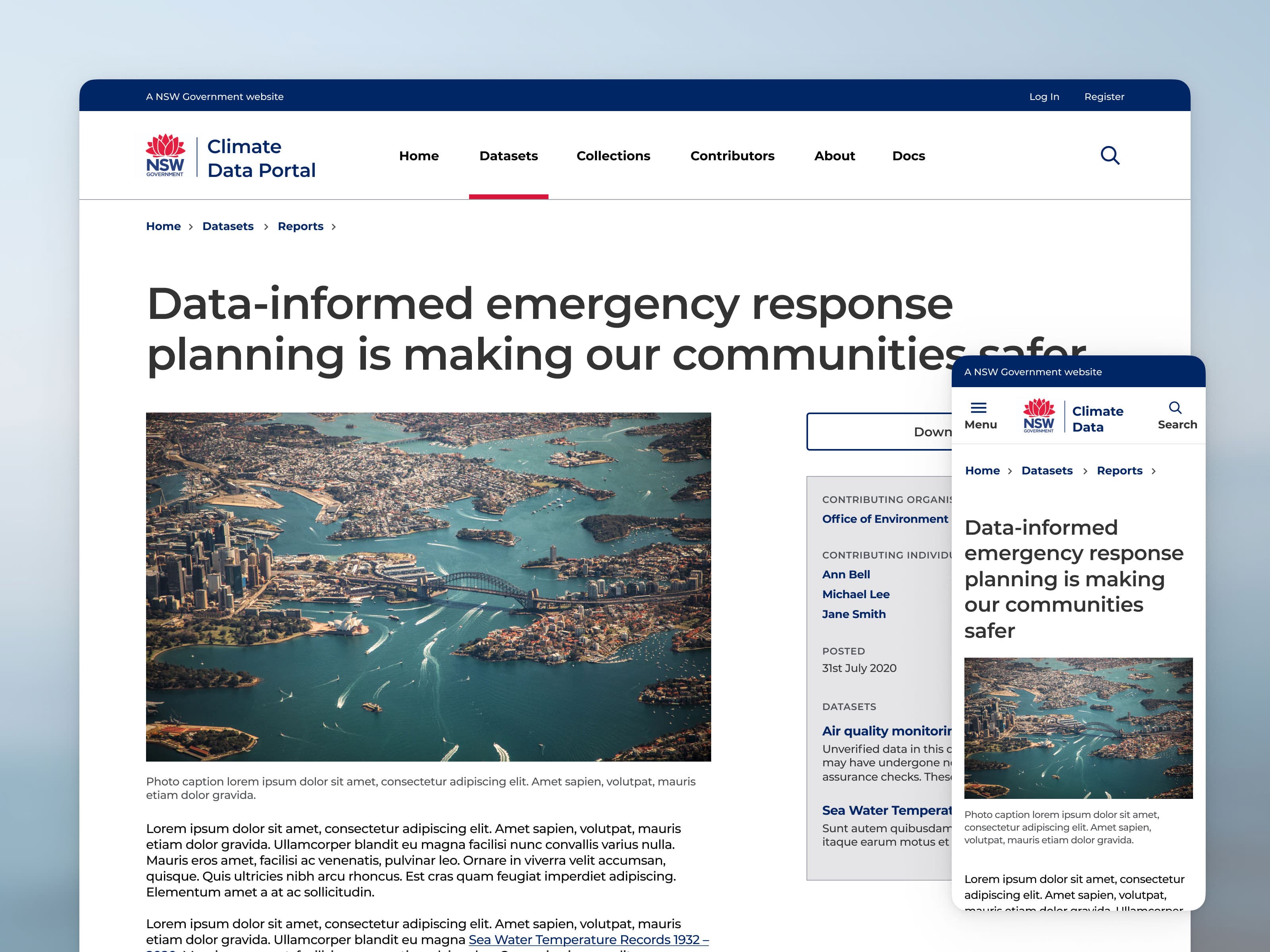 Reports — raw data summarised in human-readable format