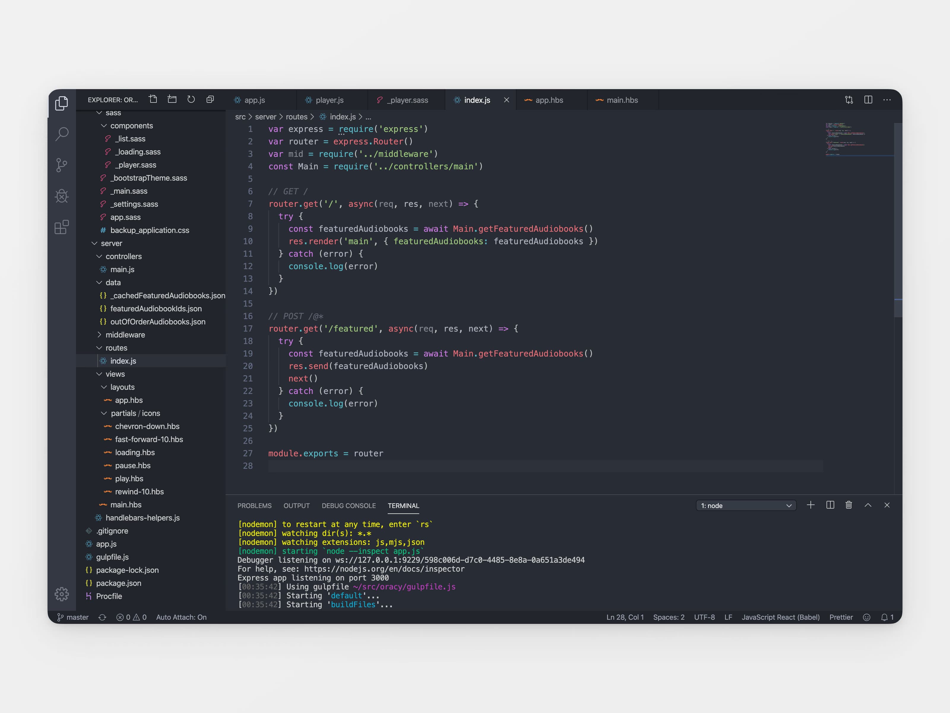 Oracy codebase — React and TypeScript