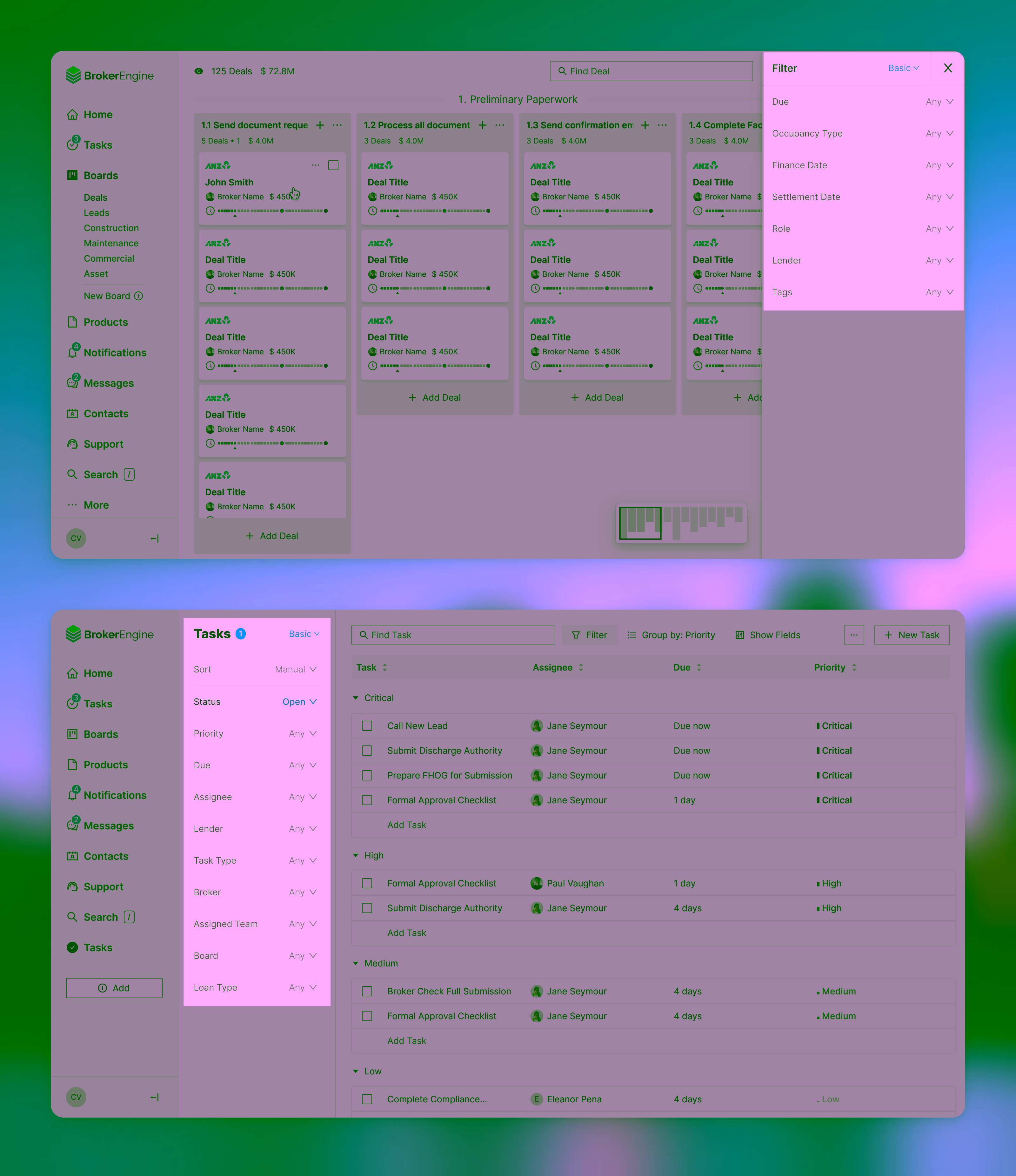 Unified filter component