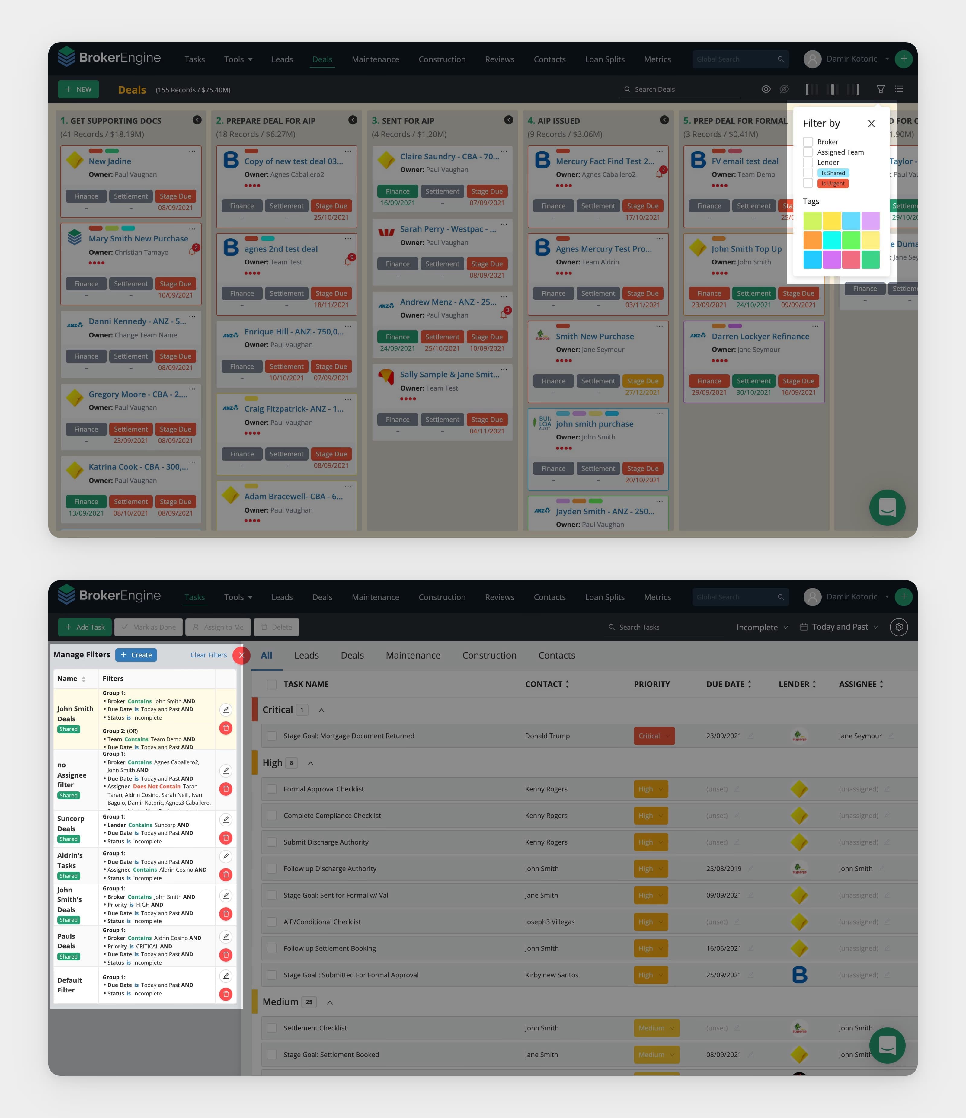 Old fragmented filtering