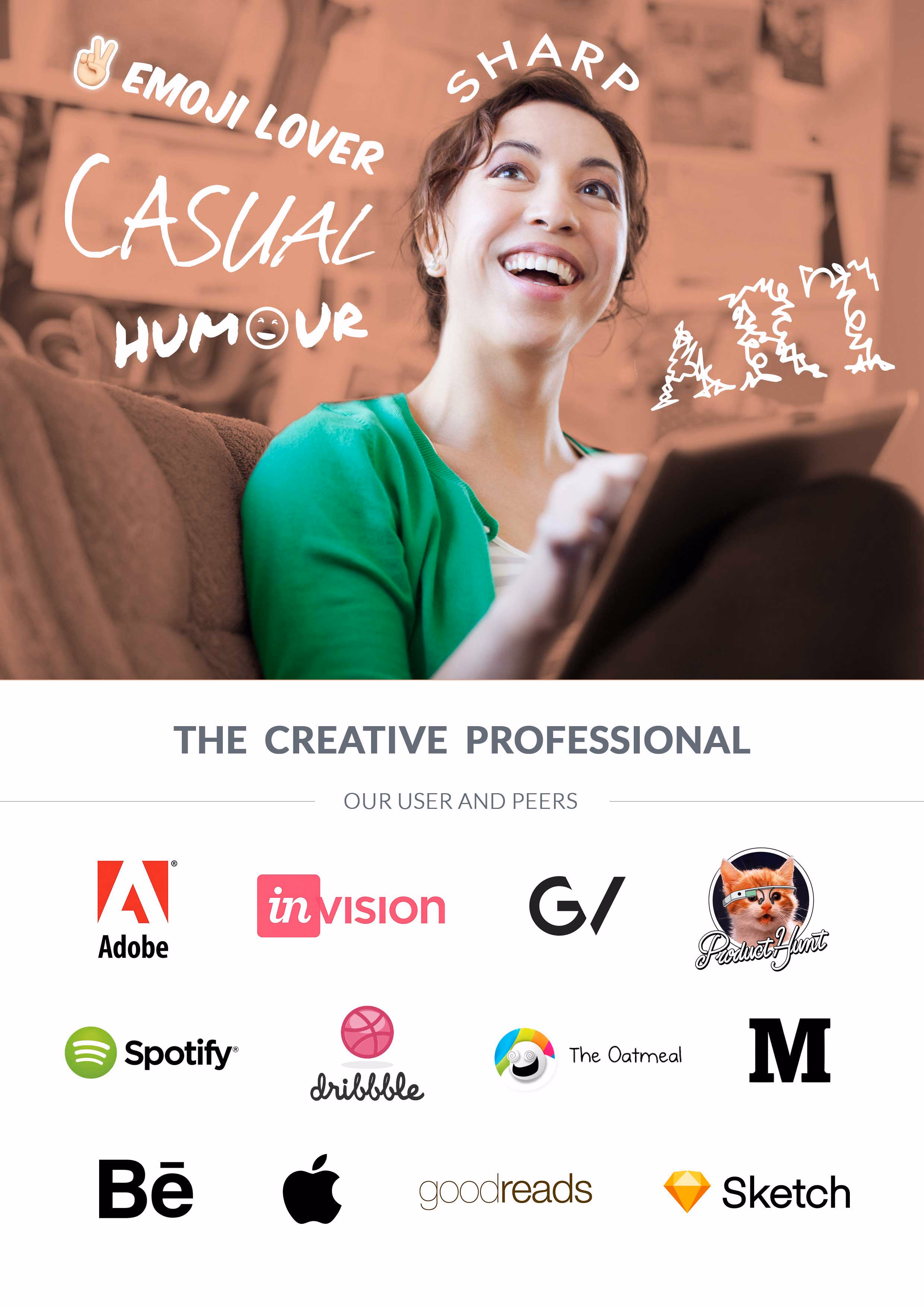 The Creative Professional persona — a designer or artist using AI to generate inspiration and iterate on concepts