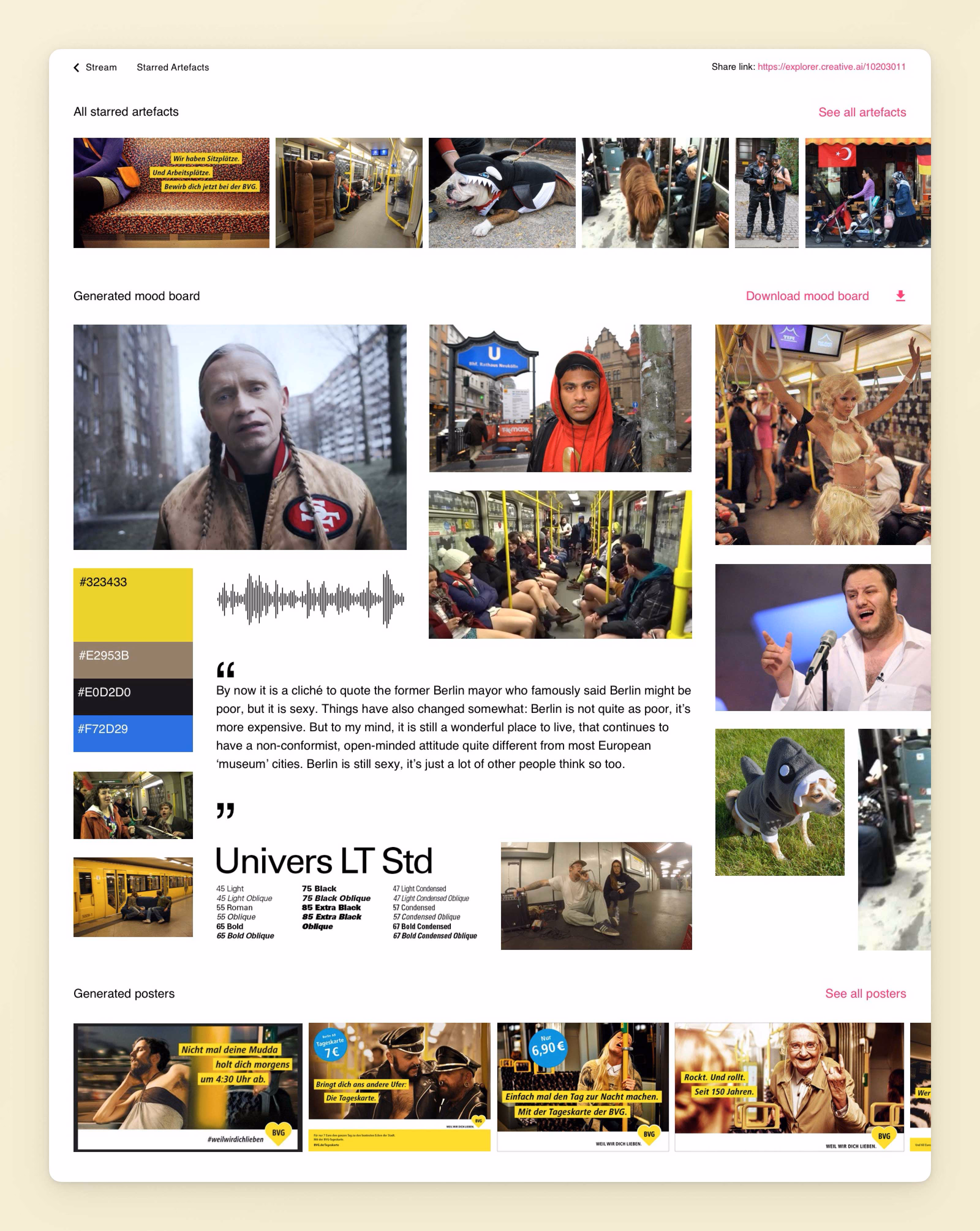 Defining consistent visual language for AI-generated assets