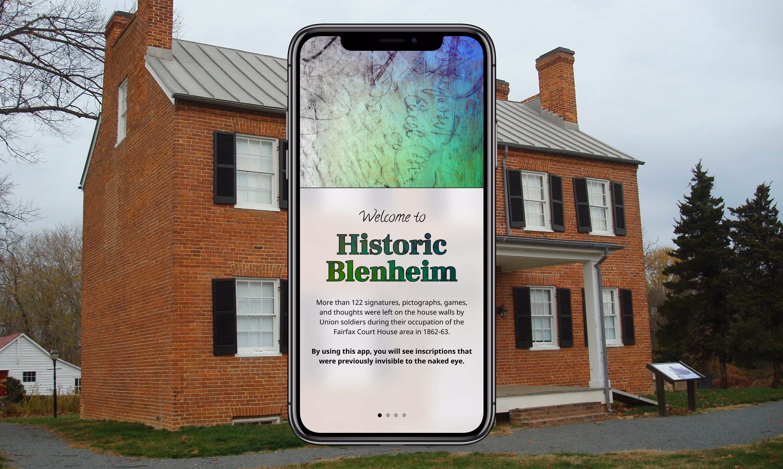 Laser scan revealing partially obscured inscriptions