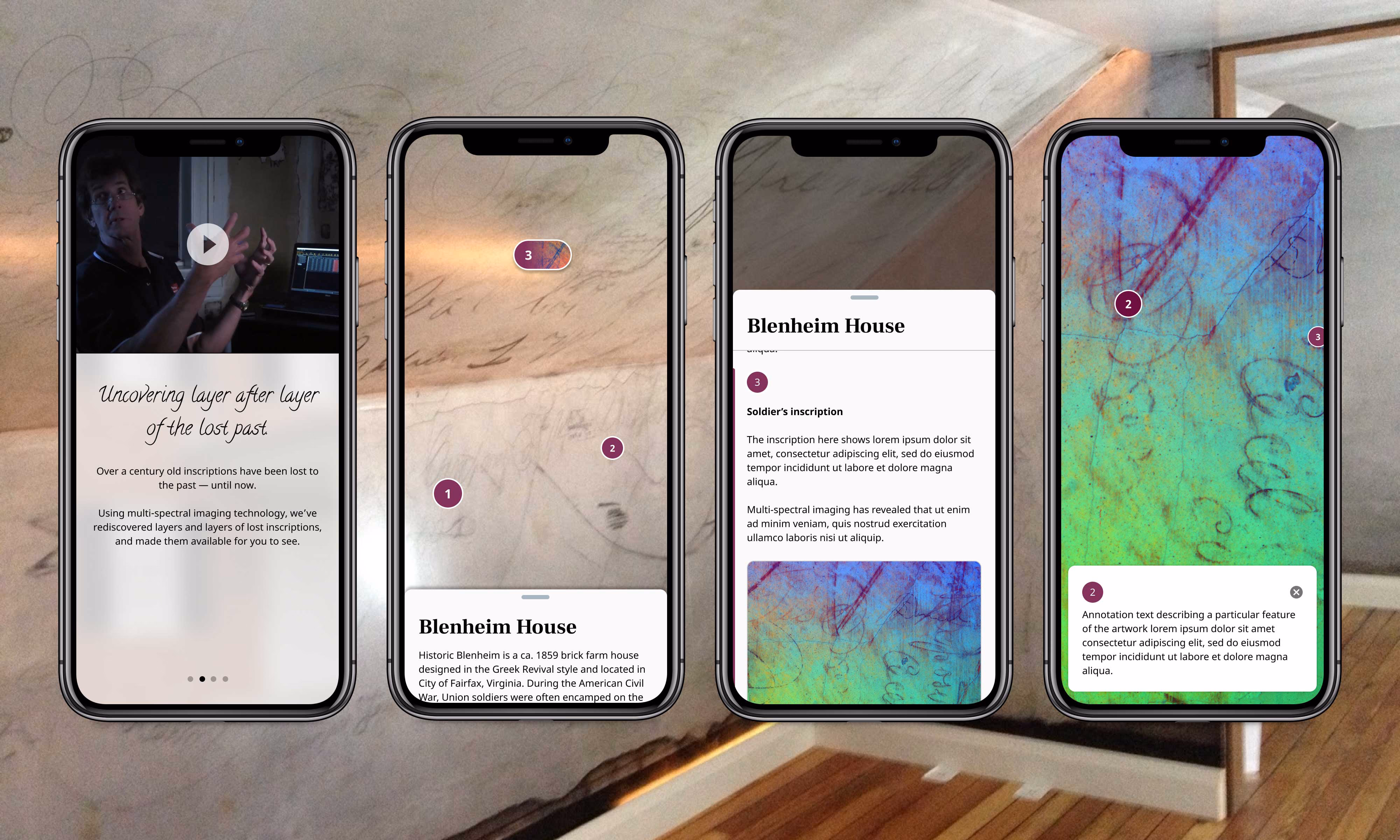 The AR app guiding visitors through the site's history
