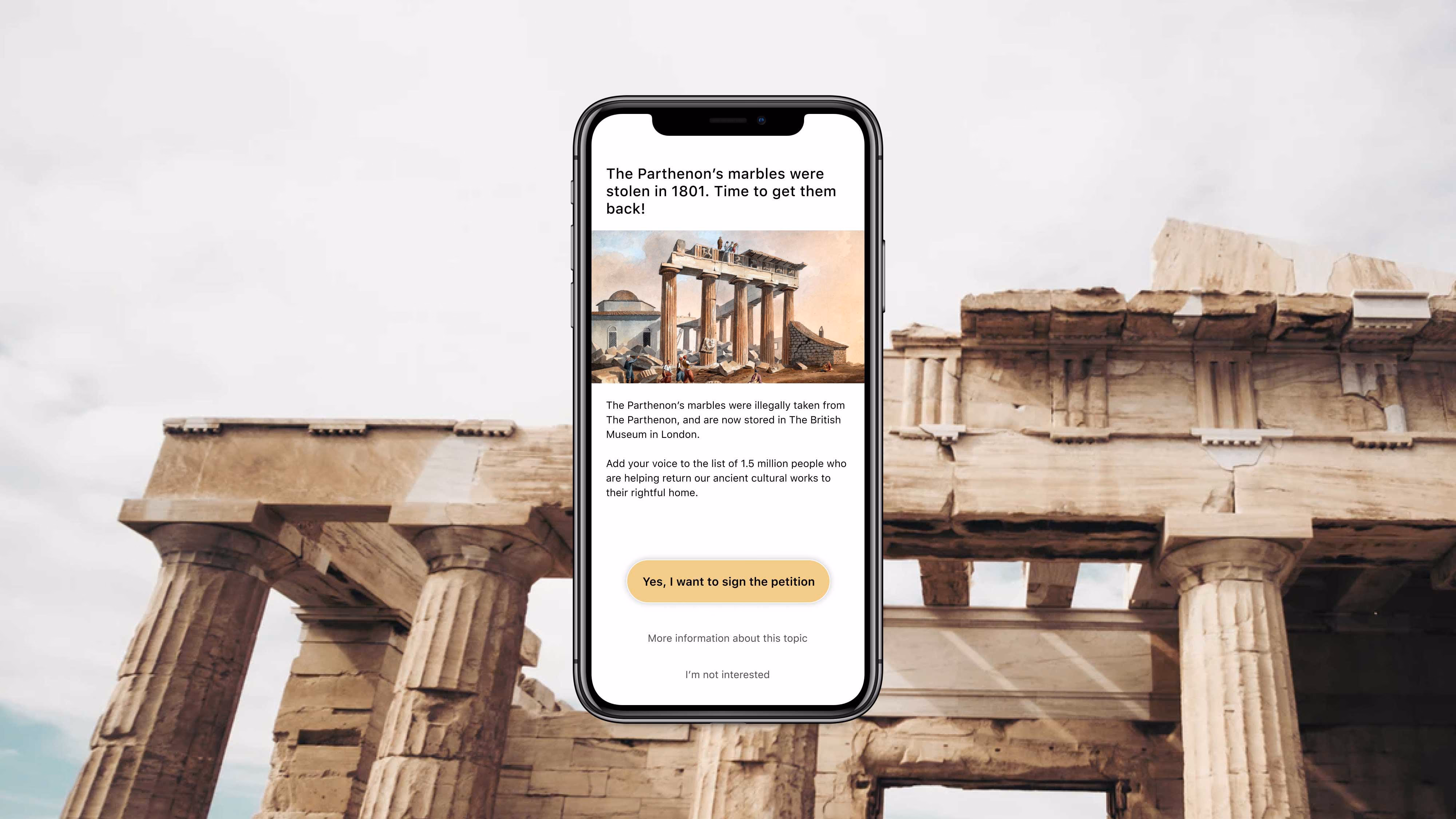 Supporting the return of Greek cultural heritage